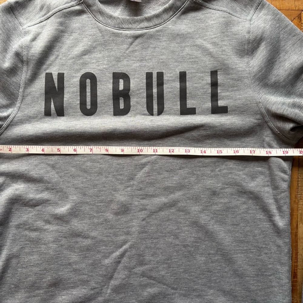 NOBULL Men's Heather Gray Crewneck Sweater